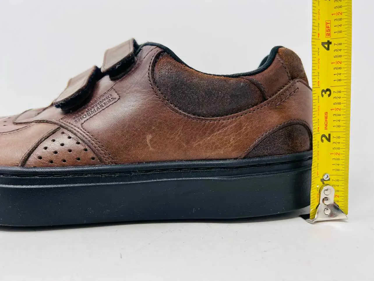 Chaussures SAS Taille 9 Velours Brun Cuir AS IS Sneakers