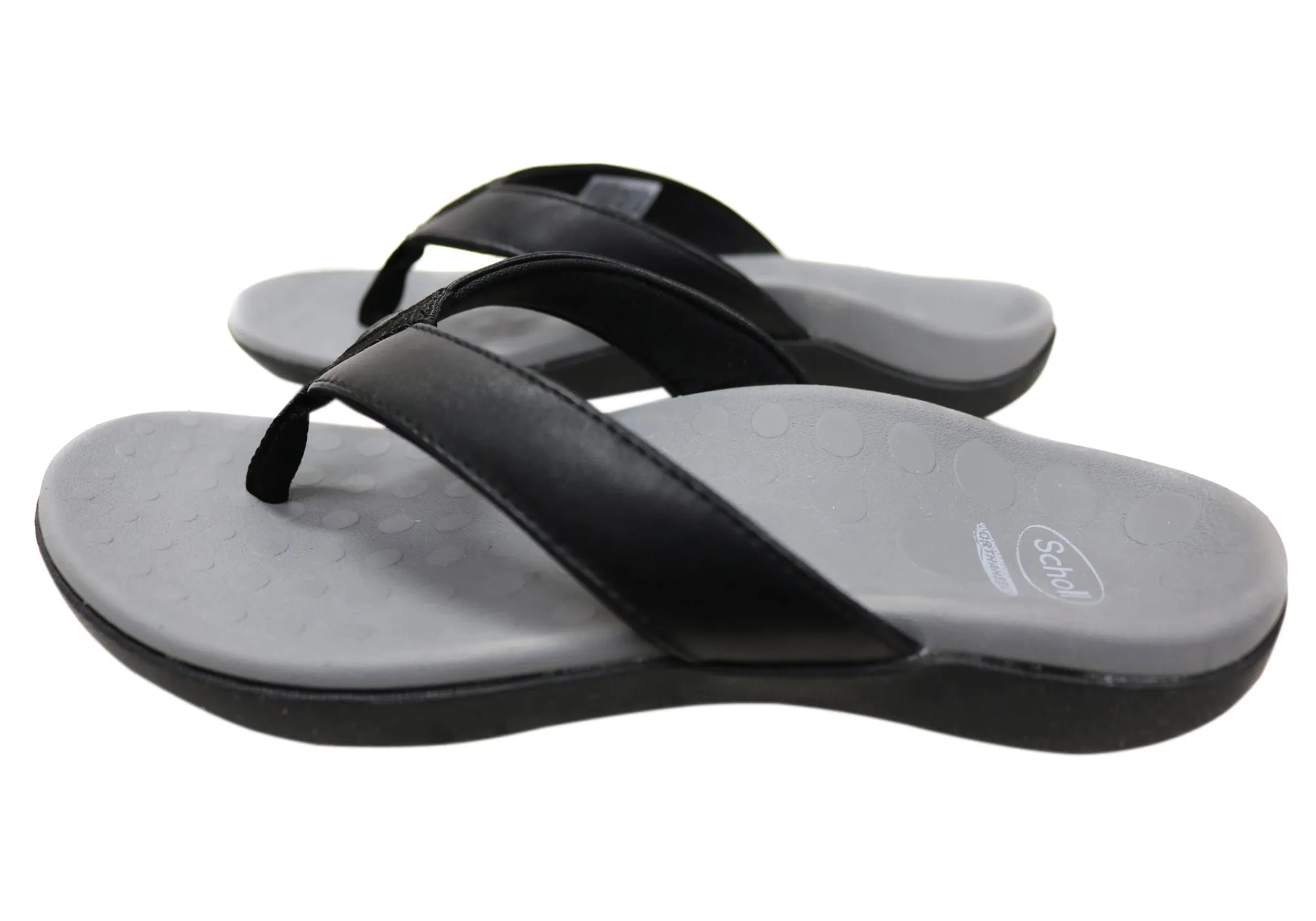 Scholl Orthaheel Sonoma Tongues Homme Confortables et Soutenues Chaussures Scholl Orthaheel