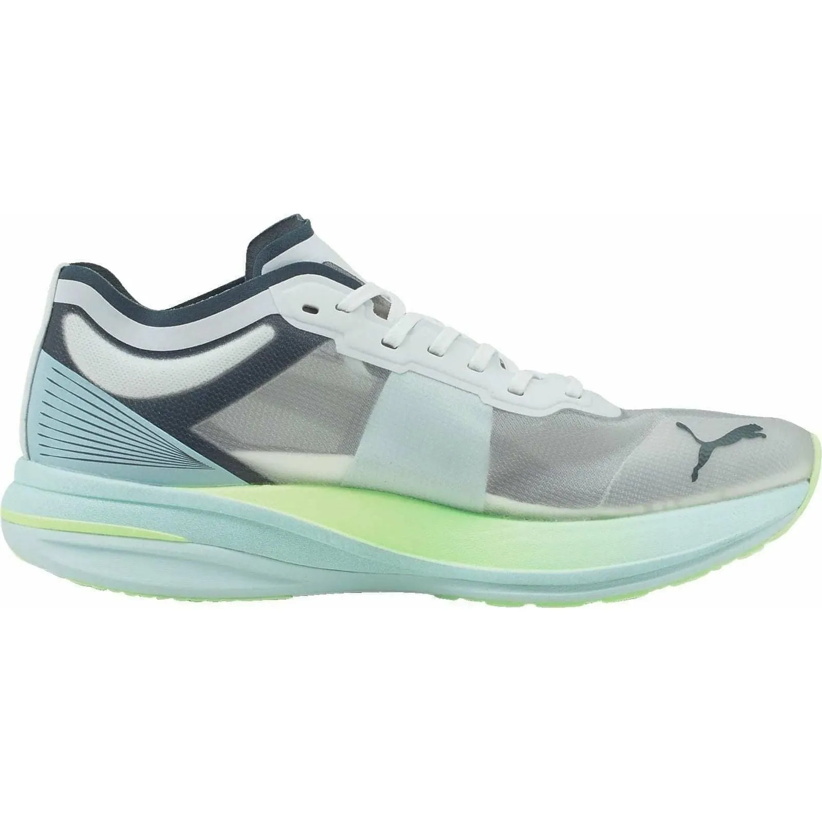 Chaussures de course Puma Deviate Nitro Elite Racer pour homme - Blanc