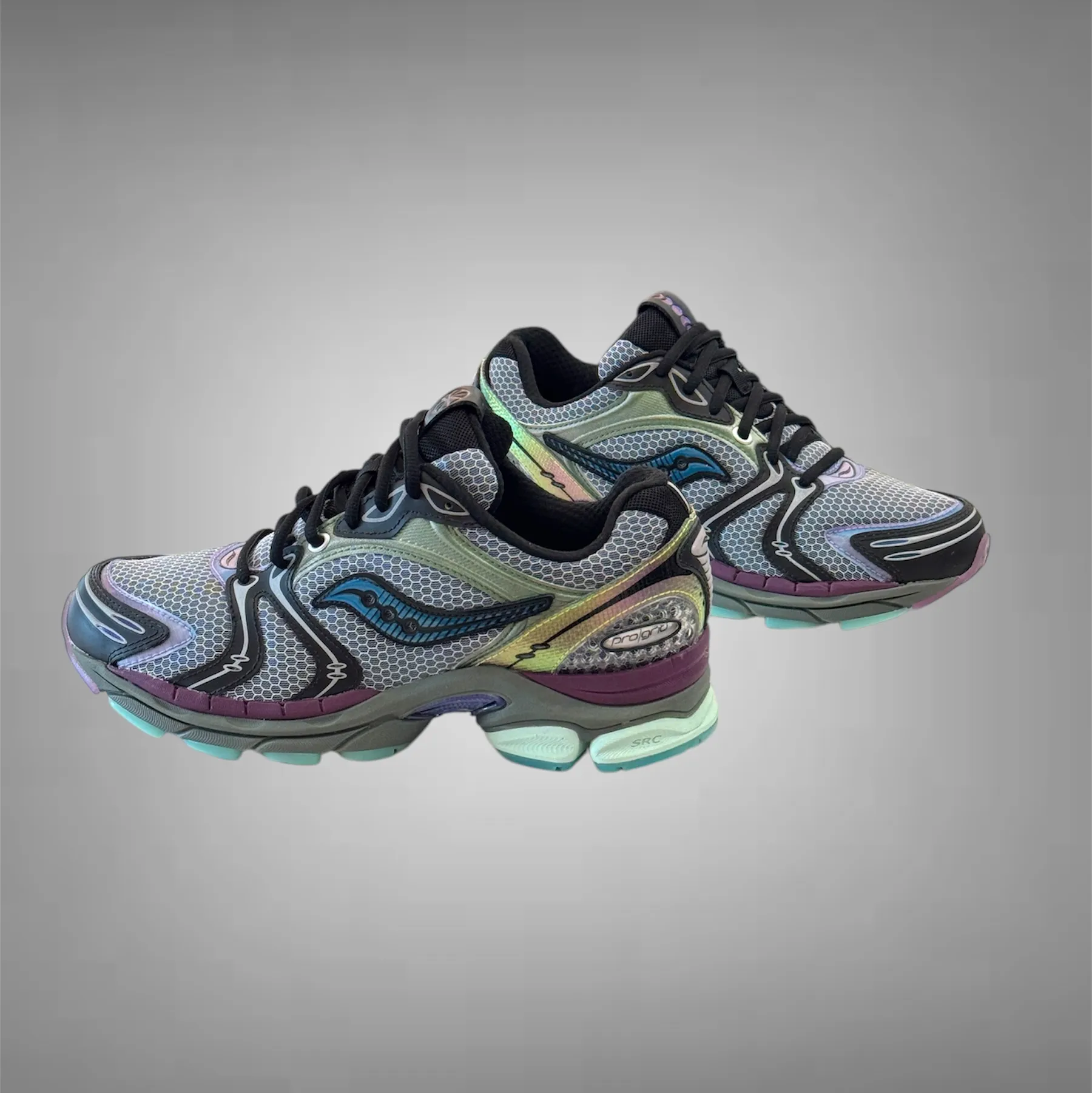 Chaussures Saucony Saucony Hommes Progrid Triumph 4 S70838-3 Marine Holographique
