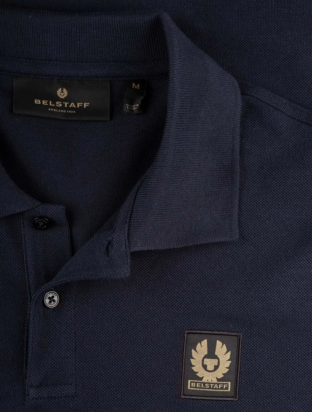 Polo à manches courtes avec patch marine