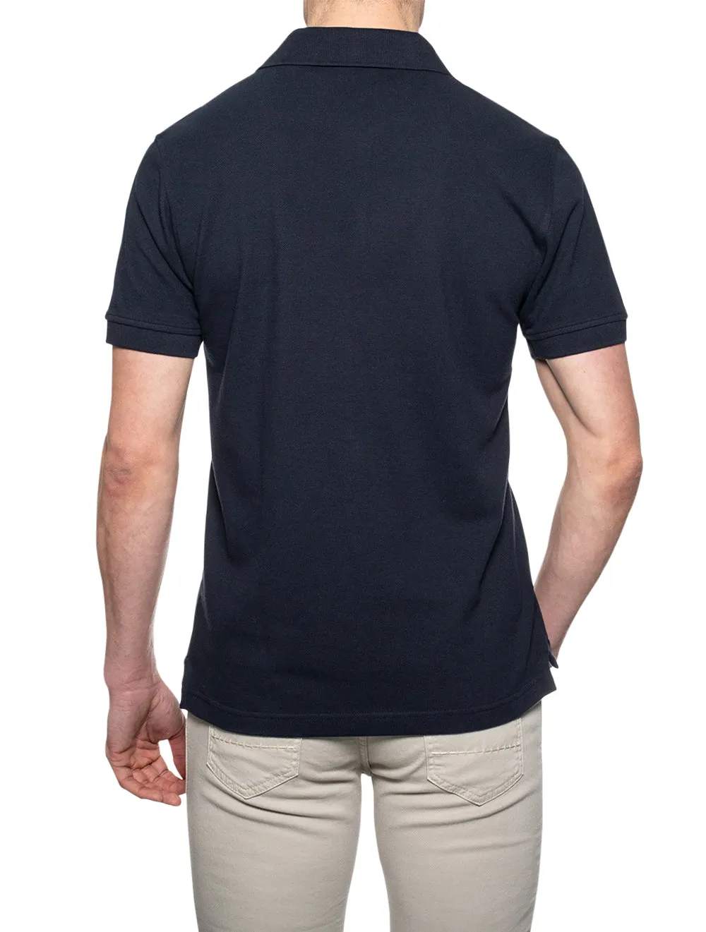 Polo à manches courtes avec patch marine
