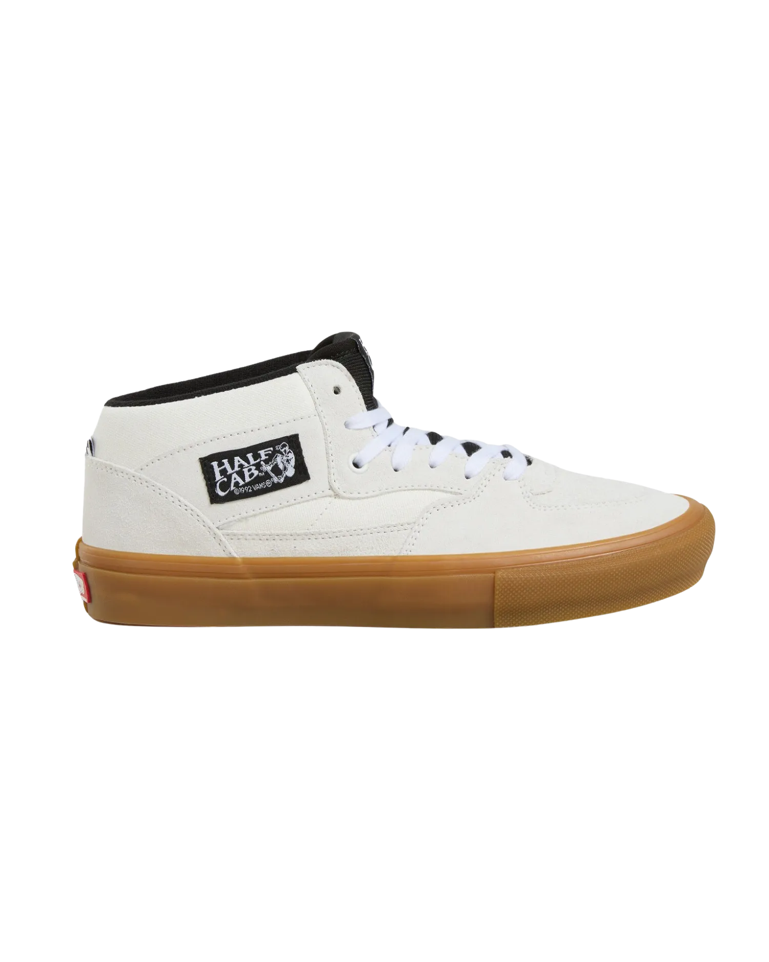 Chaussures Skate Half Cab en Blanc Antique & Gomme
