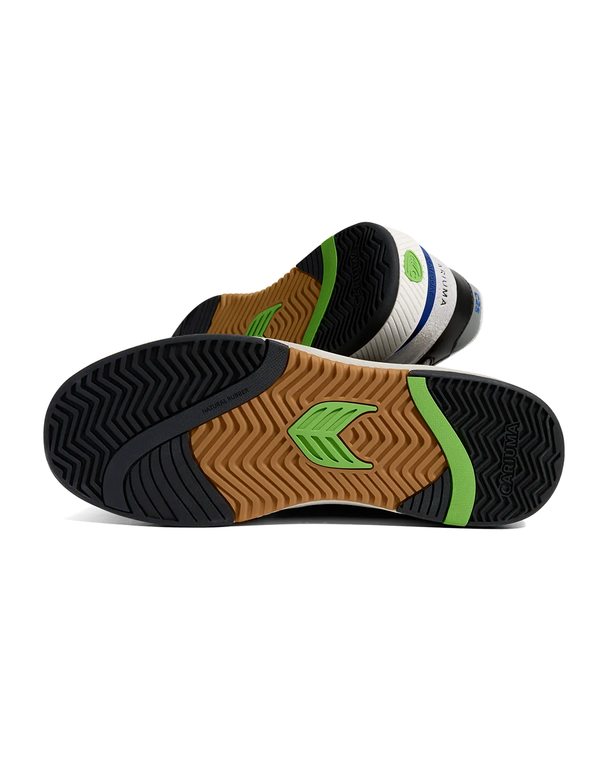 Chaussures Skategoat C25 en Blanc Fumé, Noir & Bleu