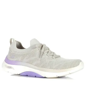 Skechers GOwalk Arch Fit 2.0 - Bel 125320 Natural/Purple Shoes_Skechers