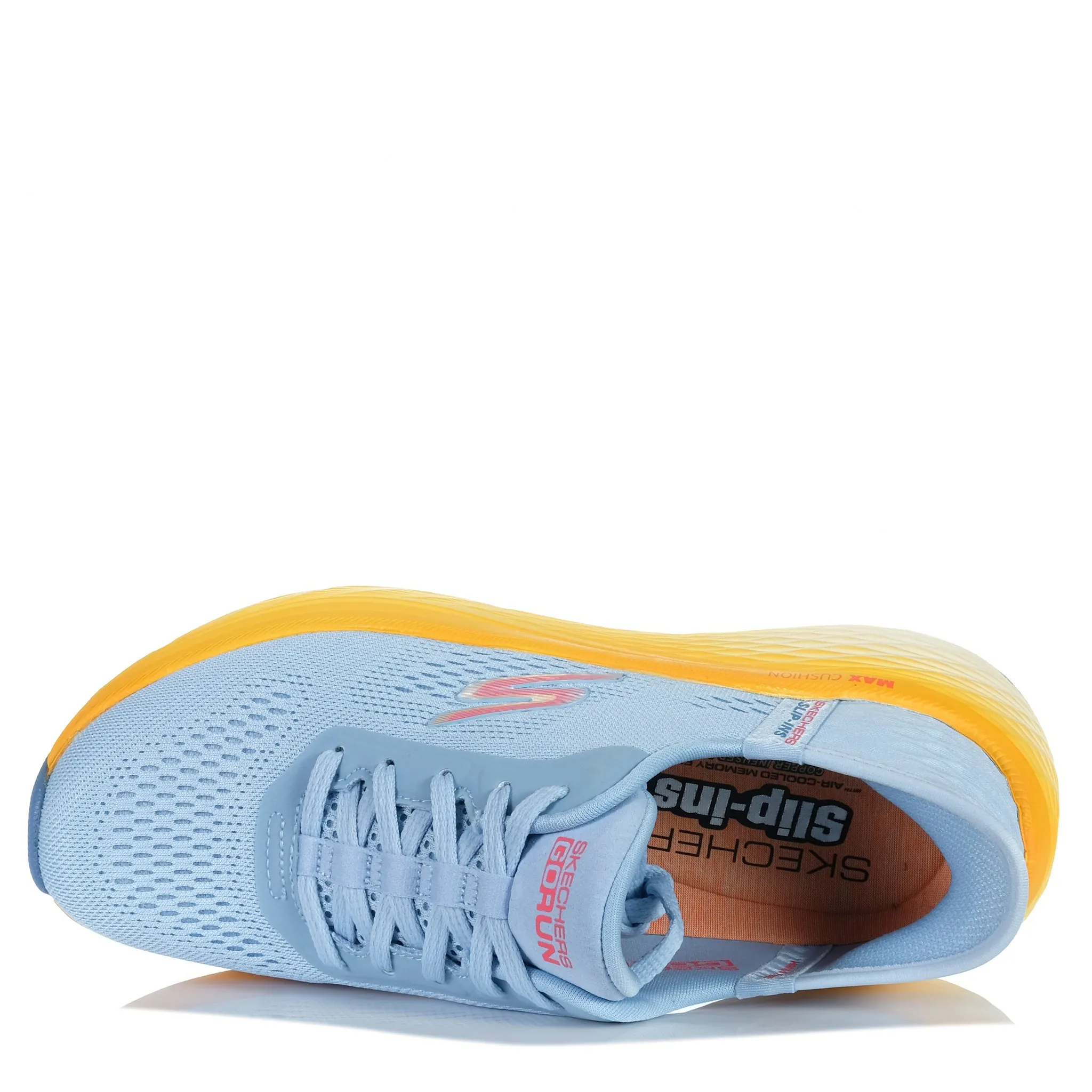Skechers Max Cushioning Elite 2.0 - Solace 129626 Chaussures Bleu/Orange_Skechers