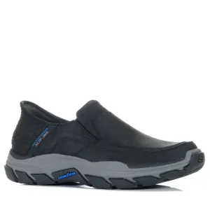 Skechers Slip-Ins Relaxed Fit: Respected - Elgin Black Shoes_Skechers