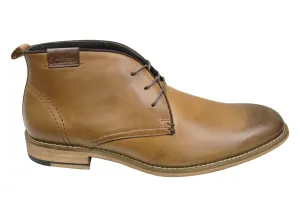 Slatters Nevada Mens Leather Lace Up Dress Boots Slatters Shoes