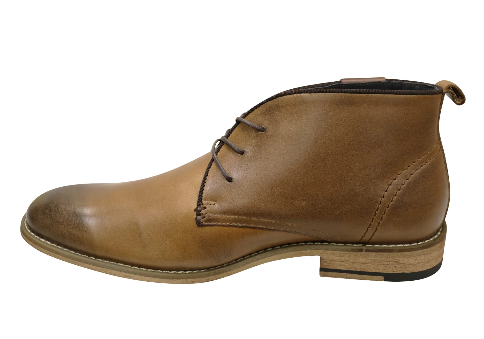 Bottes habillées en cuir à lacets pour hommes Slatters Nevada - Chaussures Slatters