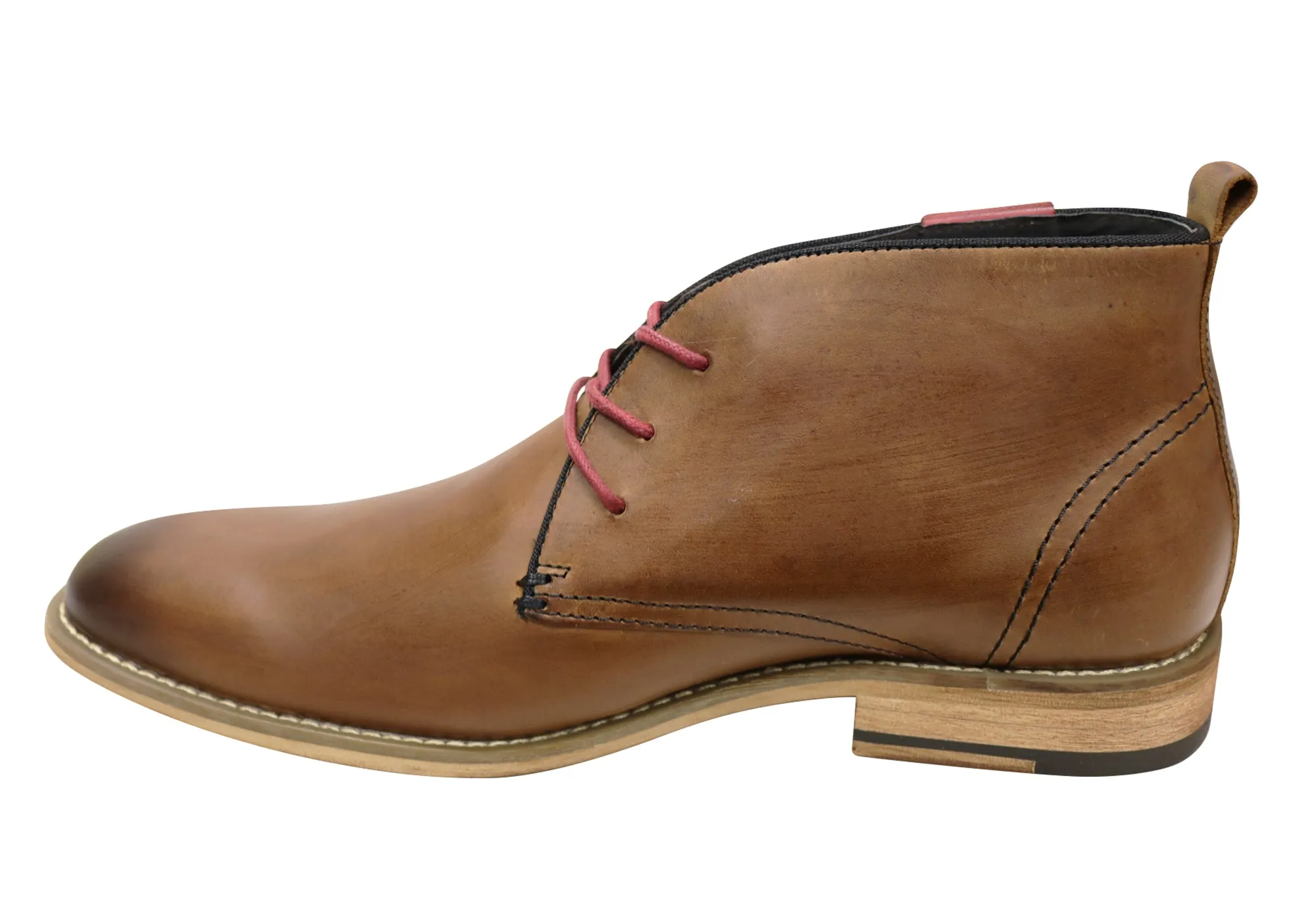 Bottes habillées en cuir à lacets pour hommes Slatters Nevada - Chaussures Slatters