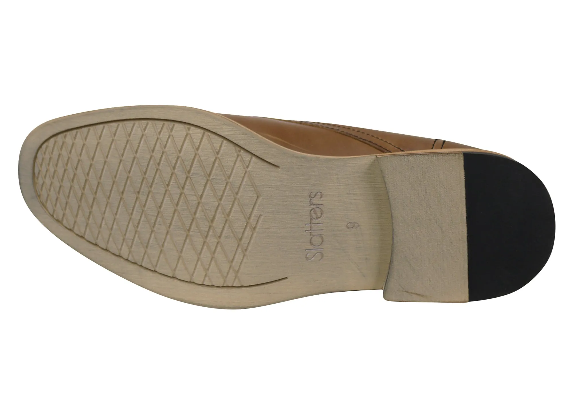 Bottes habillées en cuir à lacets pour hommes Slatters Nevada - Chaussures Slatters