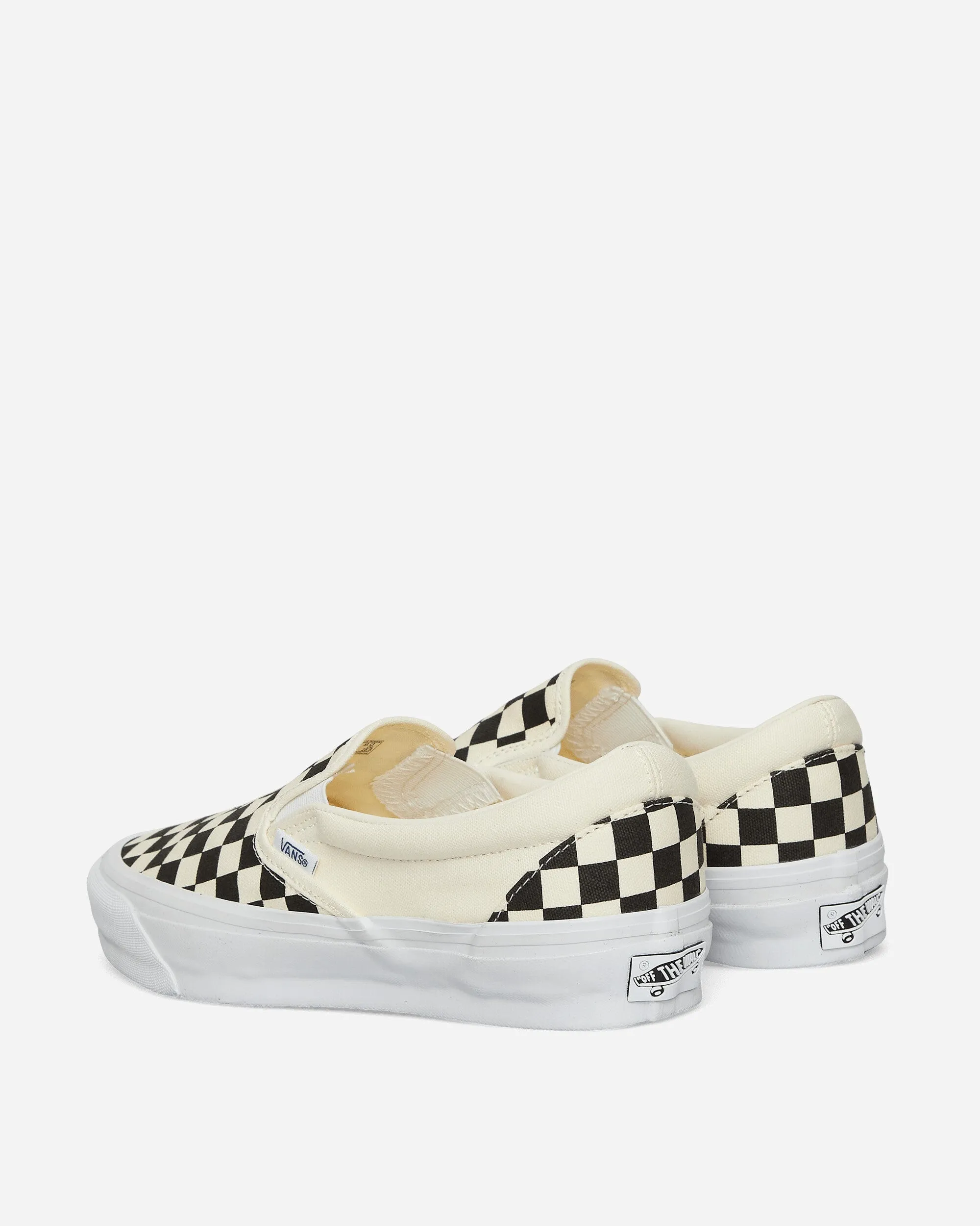 Baskets Slip-On Reissue LX 98 à damier noir / blanc cassé
