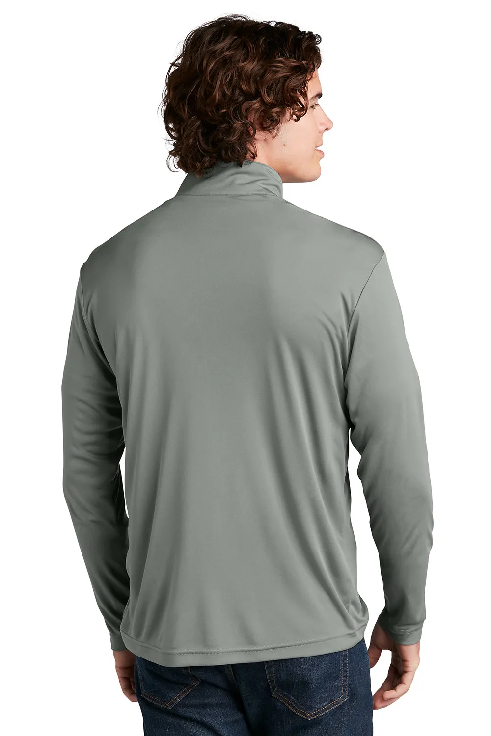 Sport-Tek Sweat-shirt Homme Compétiteur à Évacuation d'Humidité 1/4 Zip - Gris Béton