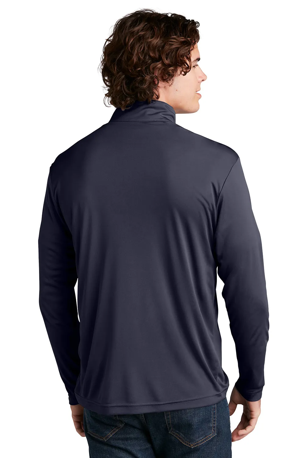 Sport-Tek Sweat-shirt à 1/4 de zip pour homme évacuant l'humidité Competitor - Bleu marine véritable