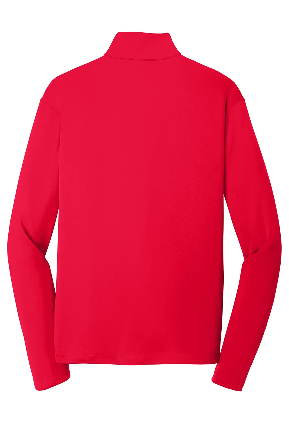 Sport-Tek Sweat-shirt à col 1/4 zip pour homme évacuant l'humidité - Rouge véritable
