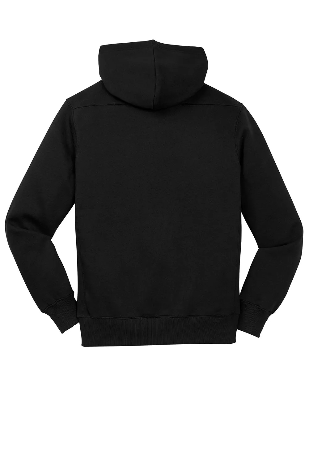 Sport-Tek Sweat à capuche pour homme avec cordons et poche kangourou - Noir