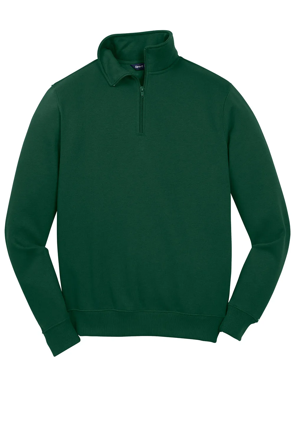 Sport-Tek Sweat-shirt Homme Résistant au Rétrécissement avec Fermeture 1/4 Zip - Vert Forêt