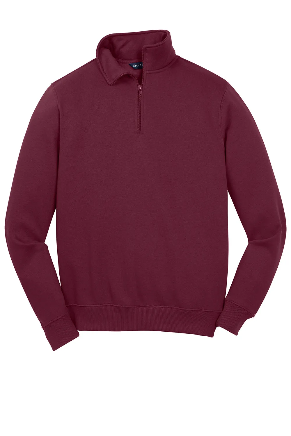 Pull en polaire résistant au rétrécissement Sport-Tek pour hommes - 1/4 zip - Marron