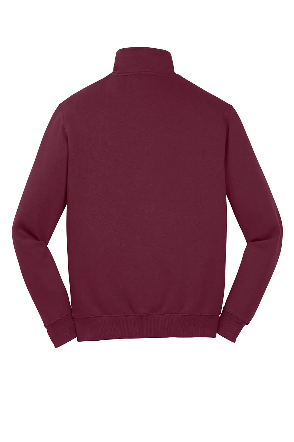 Pull en polaire résistant au rétrécissement Sport-Tek pour hommes - 1/4 zip - Marron
