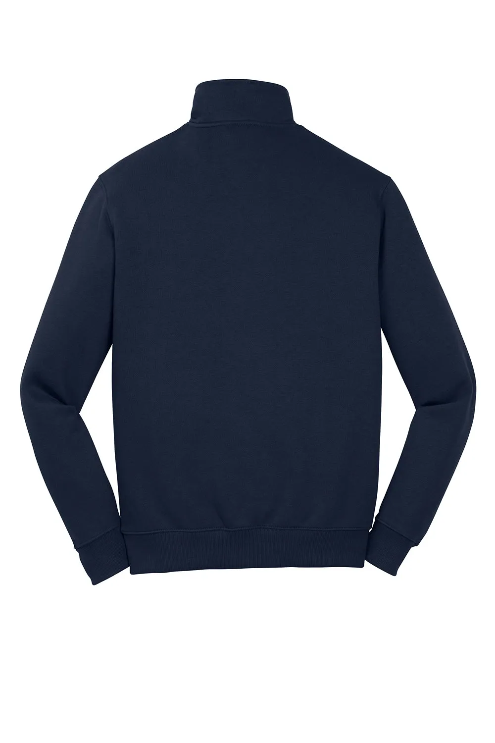 Sport-Tek Sweat-shirt Homme Résistant au Rétrécissement avec Fermeture 1/4 Zip - Bleu Marine