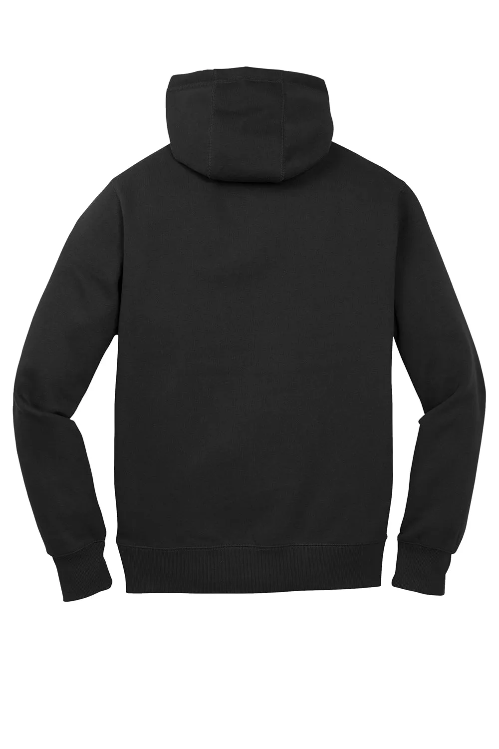 Sport-Tek Sweat à capuche pour homme en polaire anti-rétrécissement avec poche kangourou - Noir