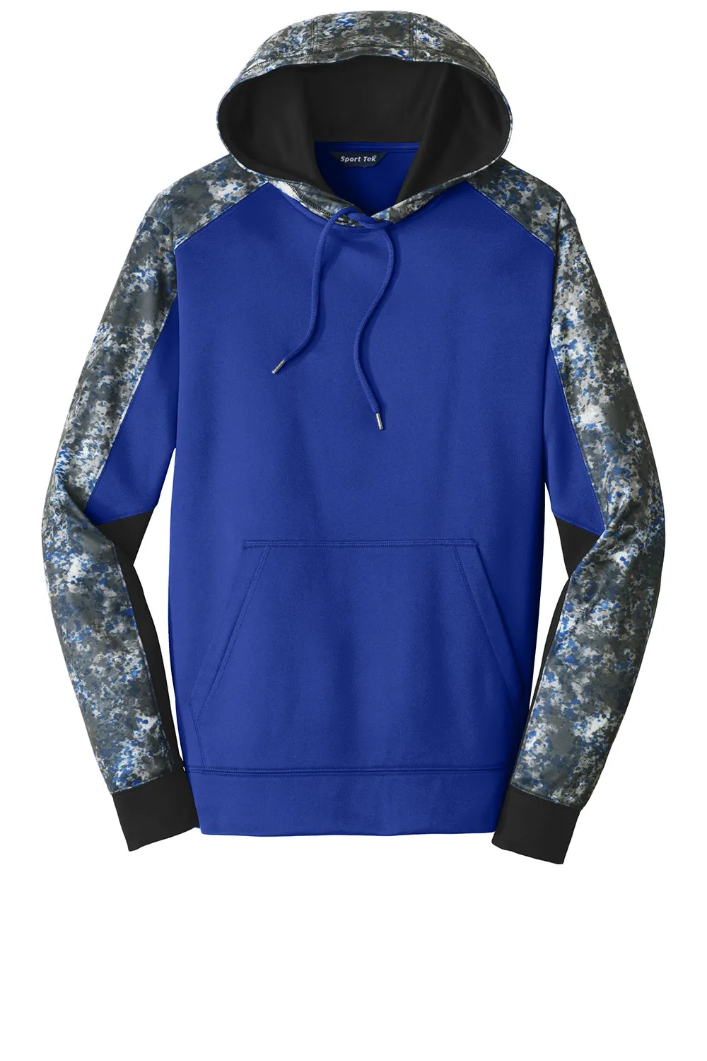 Sport-Tek Sweat à capuche pour homme en polaire technique Sport-Wick Mineral Freeze avec évacuation de l'humidité et poche kangourou - Bleu royal vrai