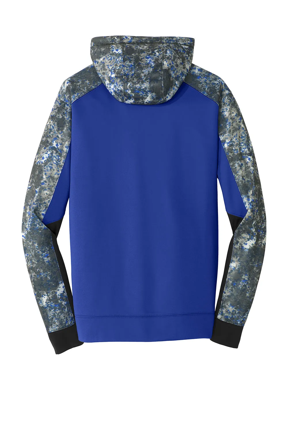 Sport-Tek Sweat à capuche pour homme en polaire technique Sport-Wick Mineral Freeze avec évacuation de l'humidité et poche kangourou - Bleu royal vrai