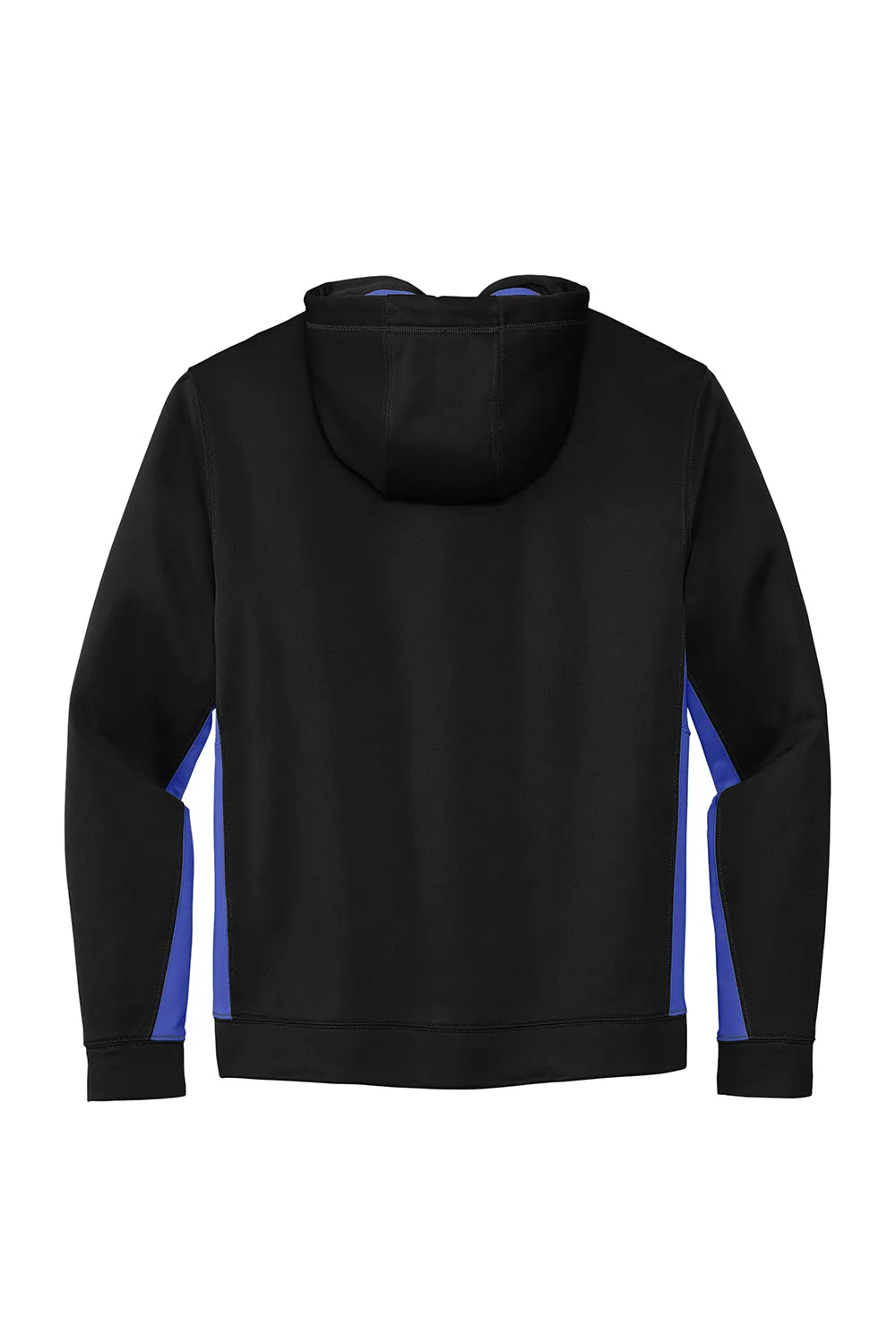 Sport-Tek Sweat à capuche pour homme en polaire respirante avec poche kangourou - Noir/Bleu royal