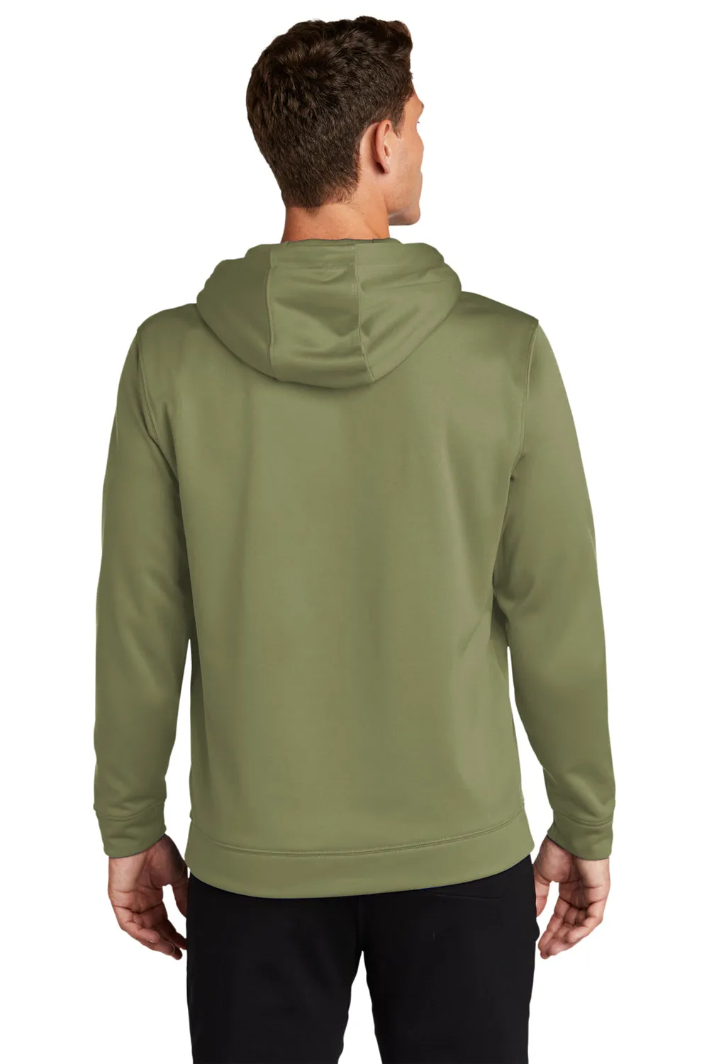 Sport-Tek Sweat à capuche pour homme en polaire respirante avec poche kangourou - Vert kaki
