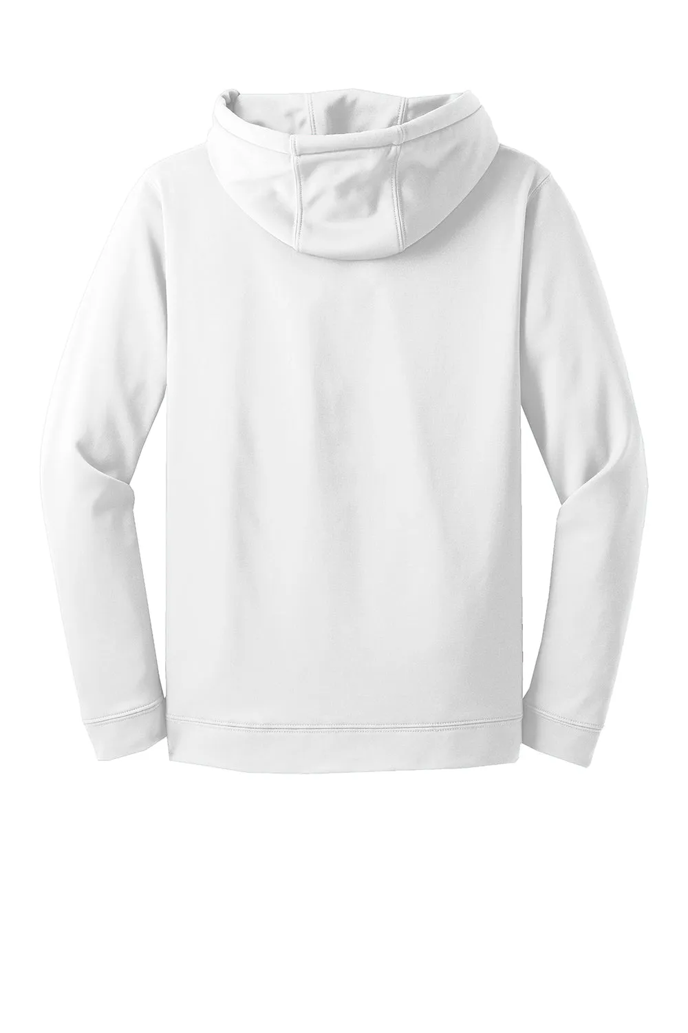 Sport-Tek Sweat à capuche pour homme en polaire respirante avec poche kangourou - Blanc