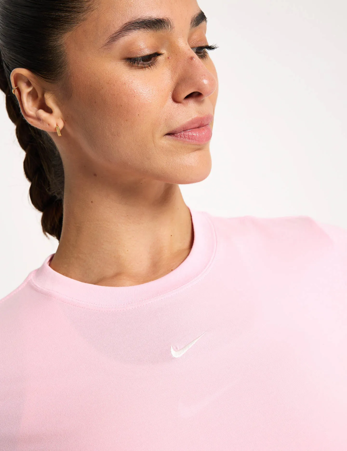 T-shirt sportif Chill Knit coupé - Rose doux moyen/Voile