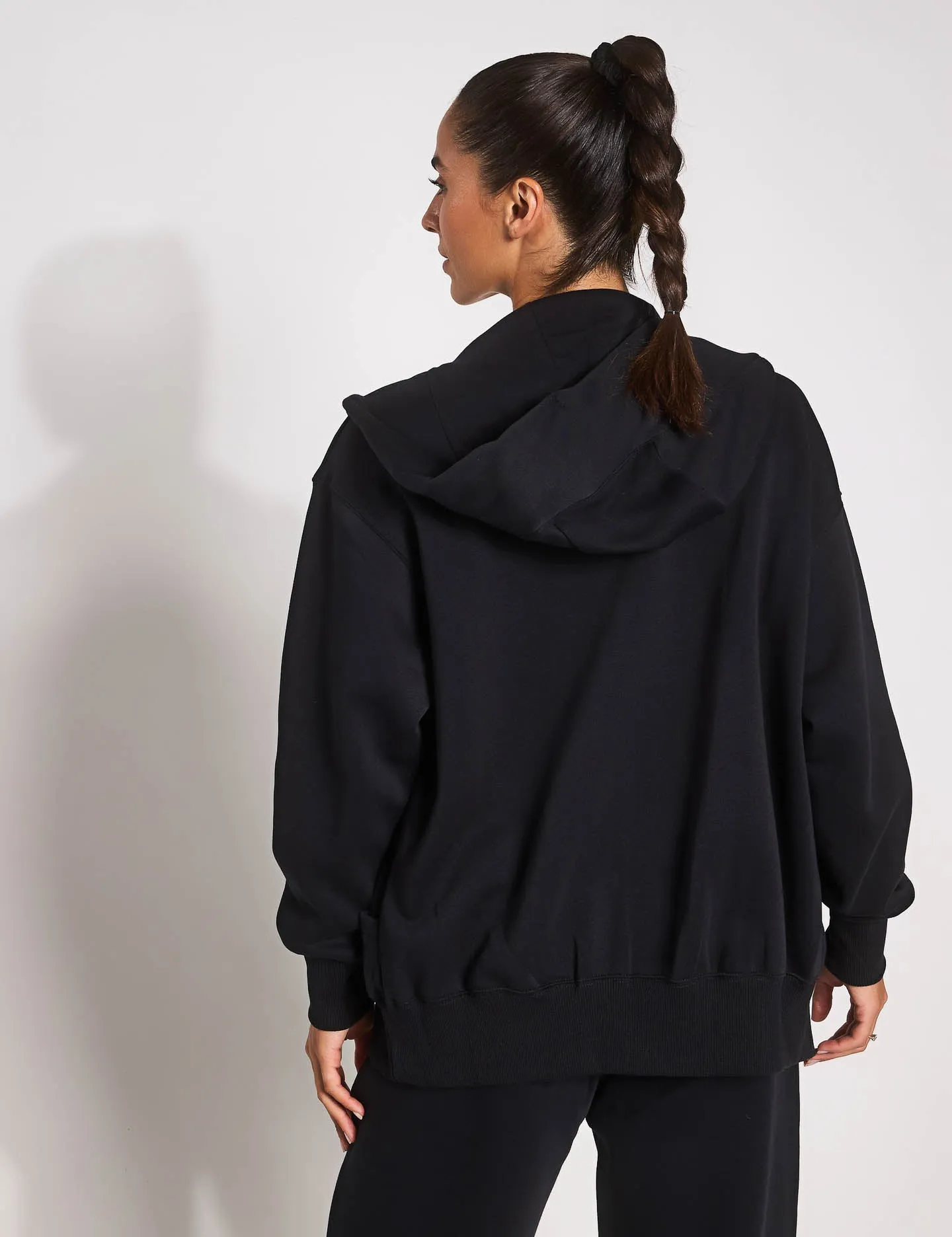 Survêtement Phoenix en polaire à capuche oversize - Noir/Beige