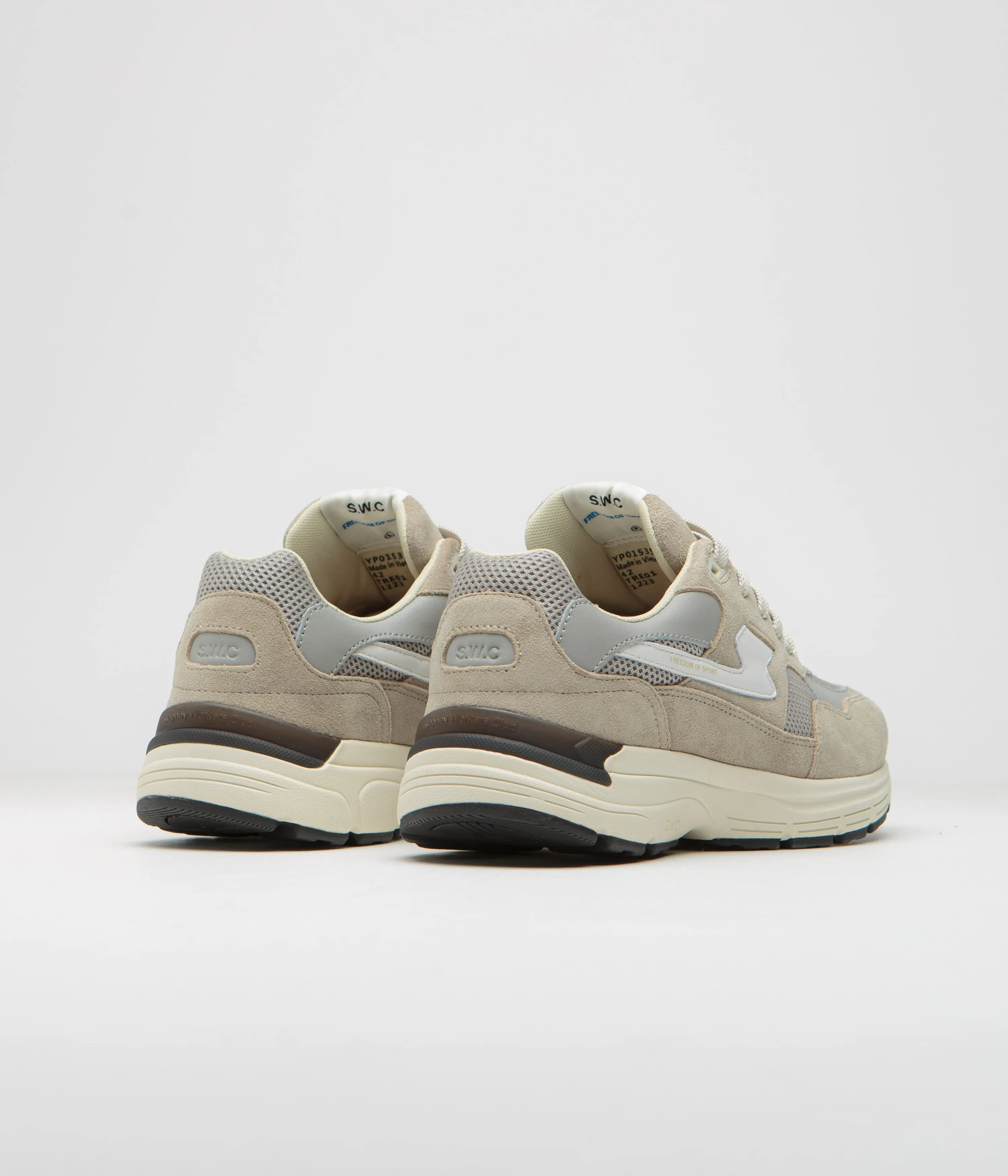 Stepney Workers Club Chaussures en daim Amiel S-Strike - Gris clair Chaussures Stepney Workers Club