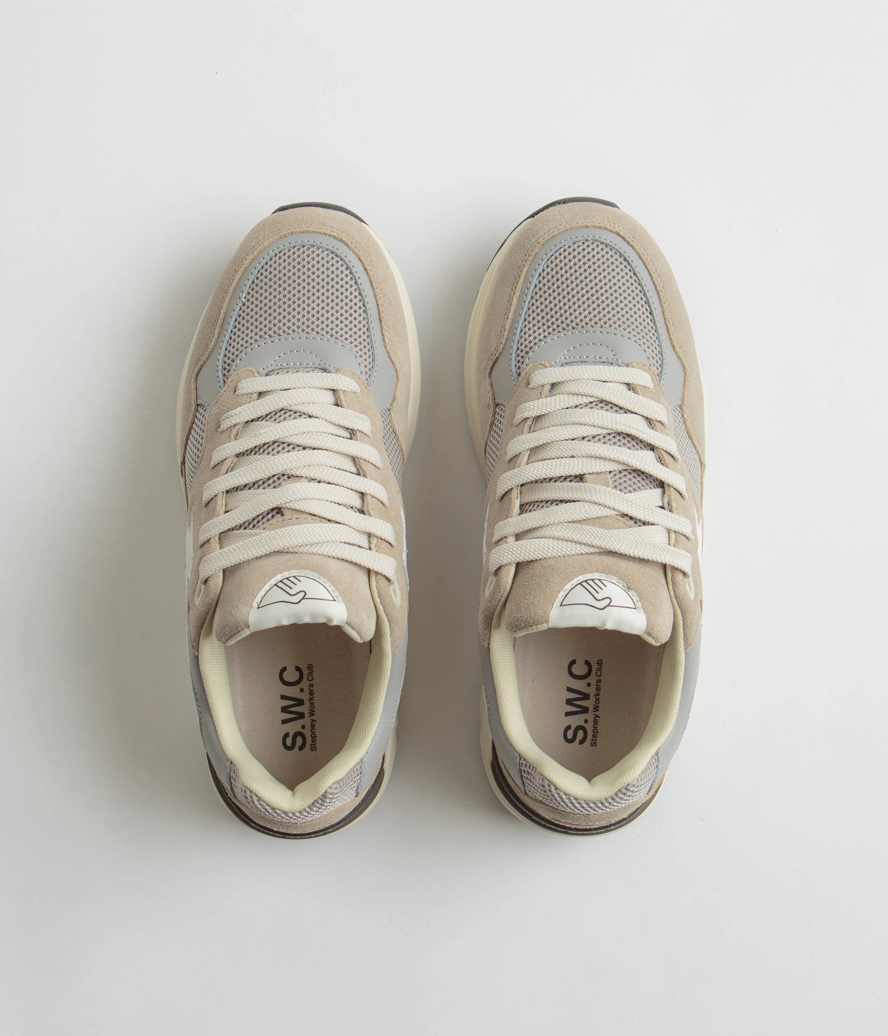 Stepney Workers Club Chaussures en daim Amiel S-Strike - Gris clair Chaussures Stepney Workers Club