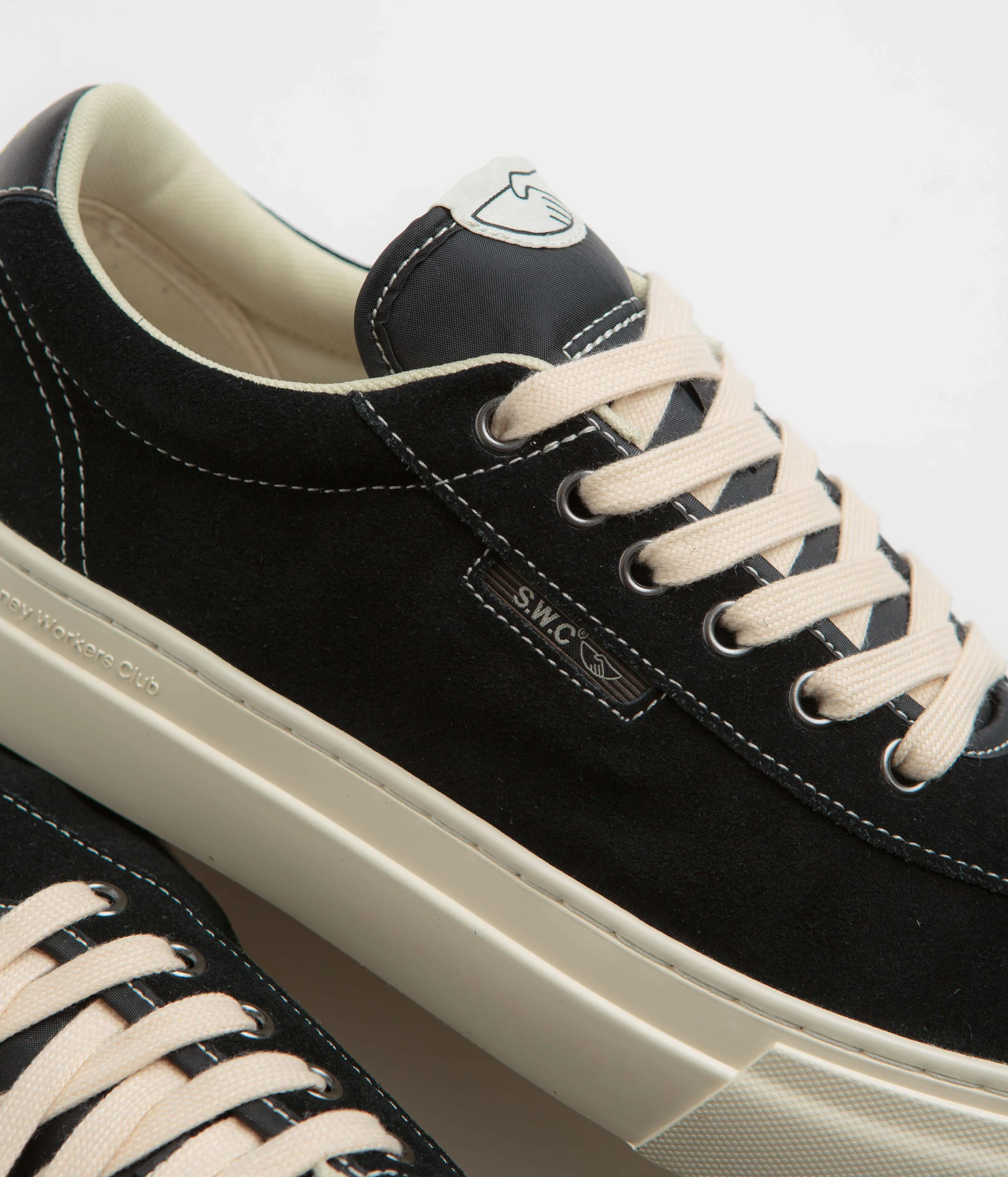Chaussures Stepney Workers Club Dellow 02 Cup - Noir / Blanc Chaussures Stepney Workers Club