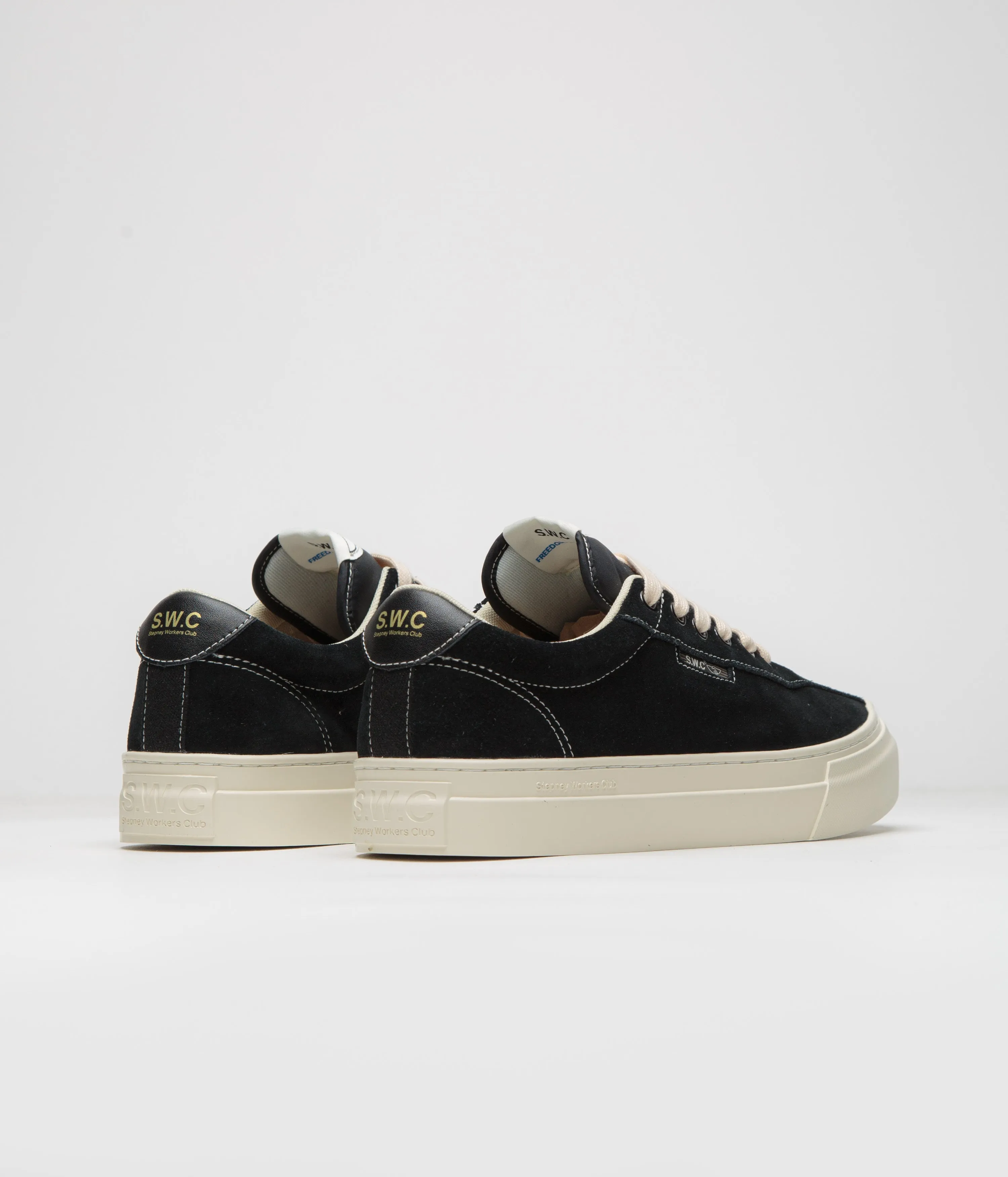 Chaussures Stepney Workers Club Dellow 02 Cup - Noir / Blanc Chaussures Stepney Workers Club