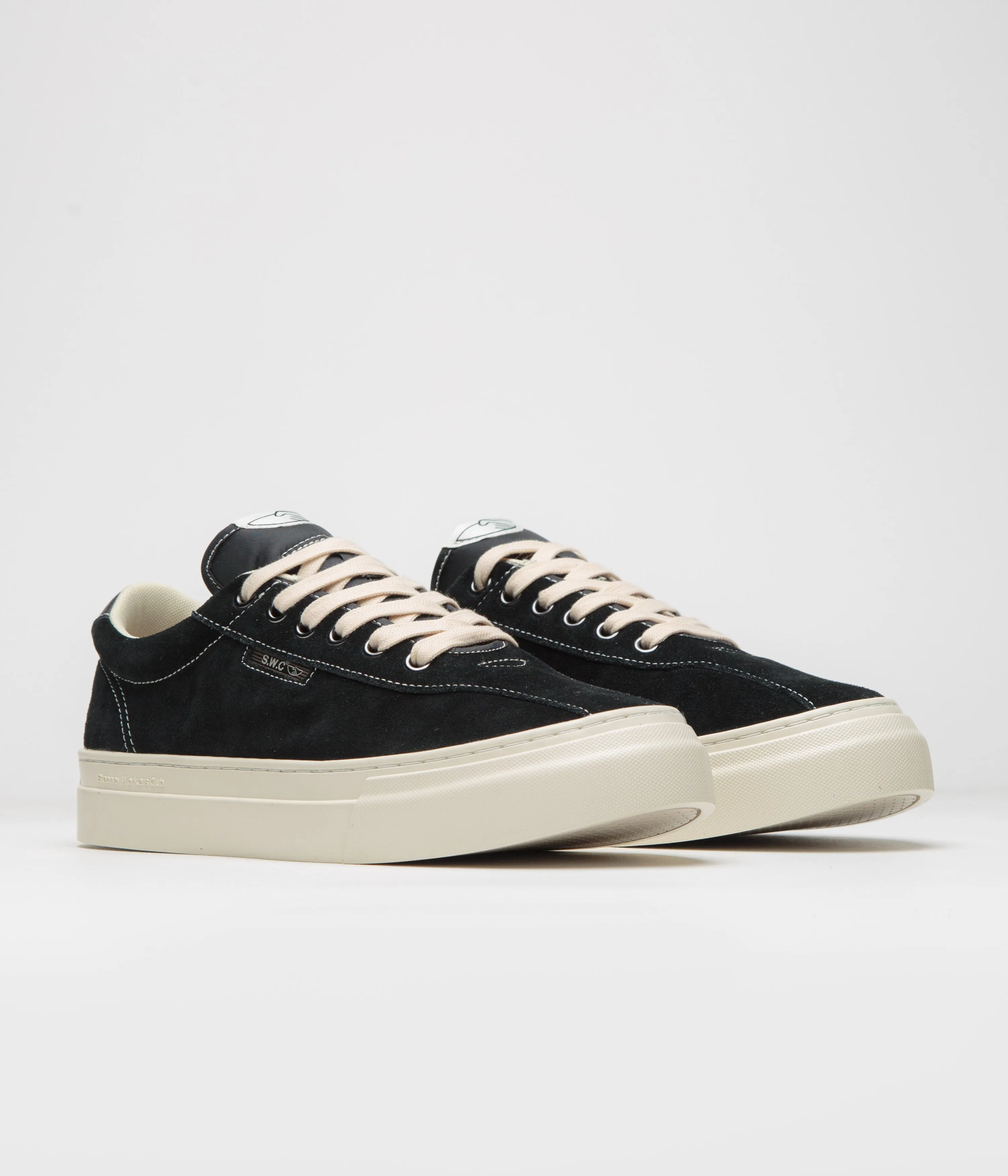 Chaussures Stepney Workers Club Dellow 02 Cup - Noir / Blanc Chaussures Stepney Workers Club