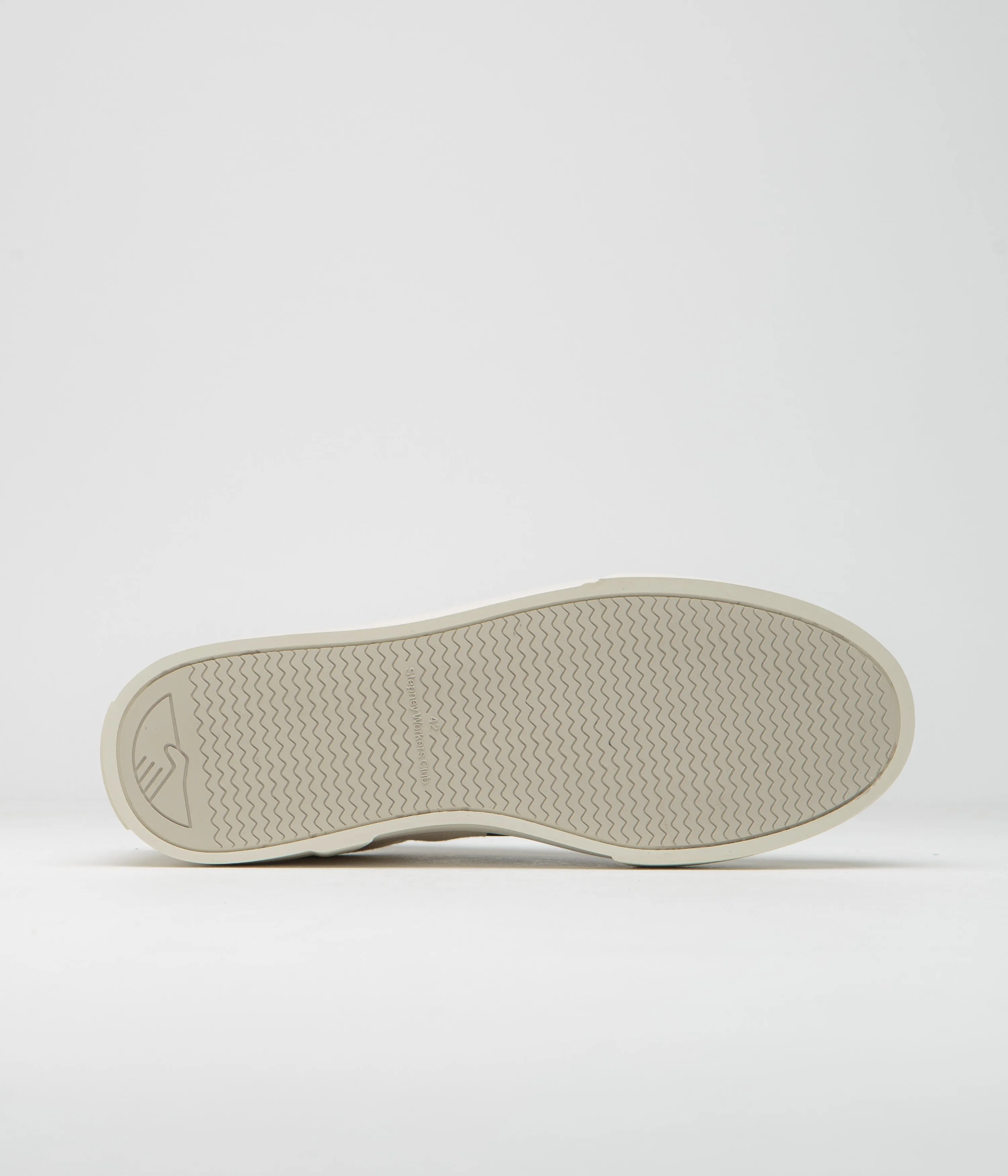 Stepney Workers Club Chaussures Dellow Cupsole Shroom Hands - Écru / Noir Stepney Workers Club
