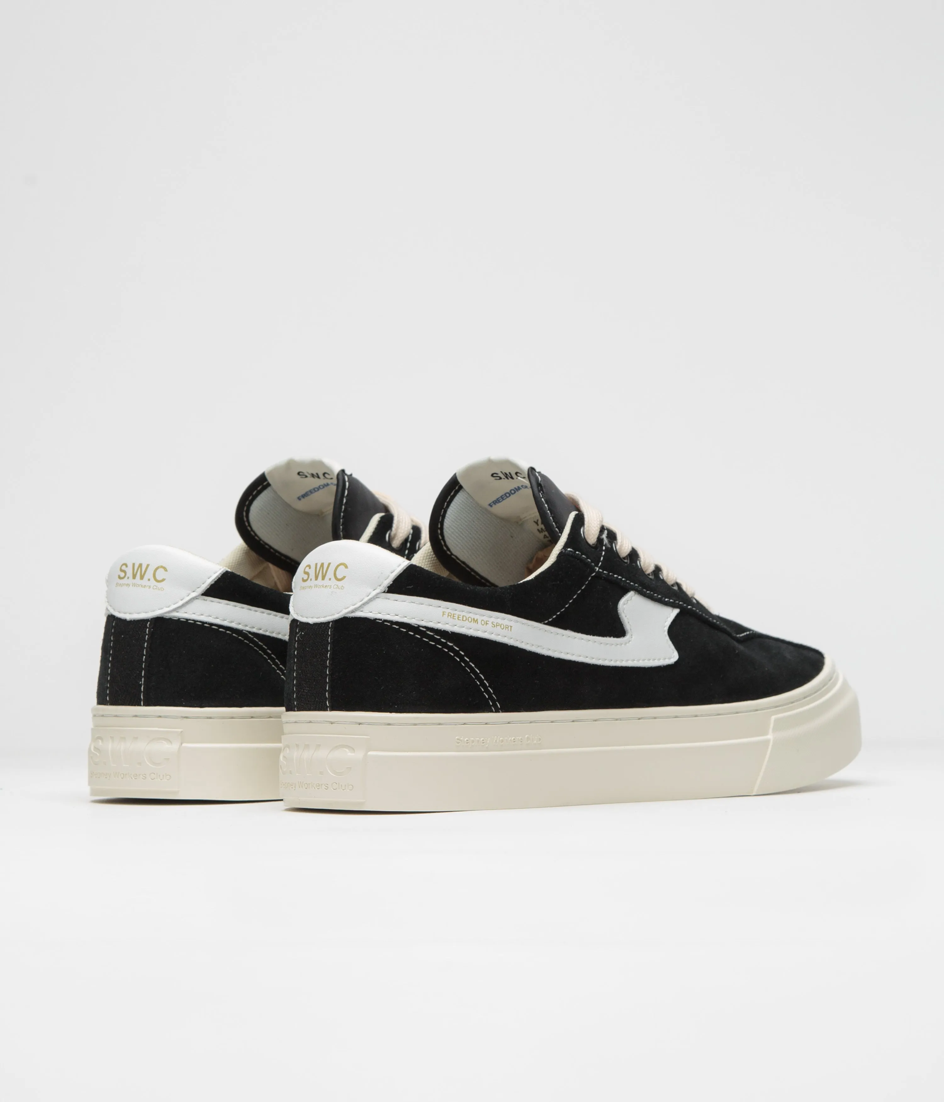 Chaussures Stepney Workers Club Dellow S-Strike Cup - Noir / Blanc Chaussures Stepney Workers Club