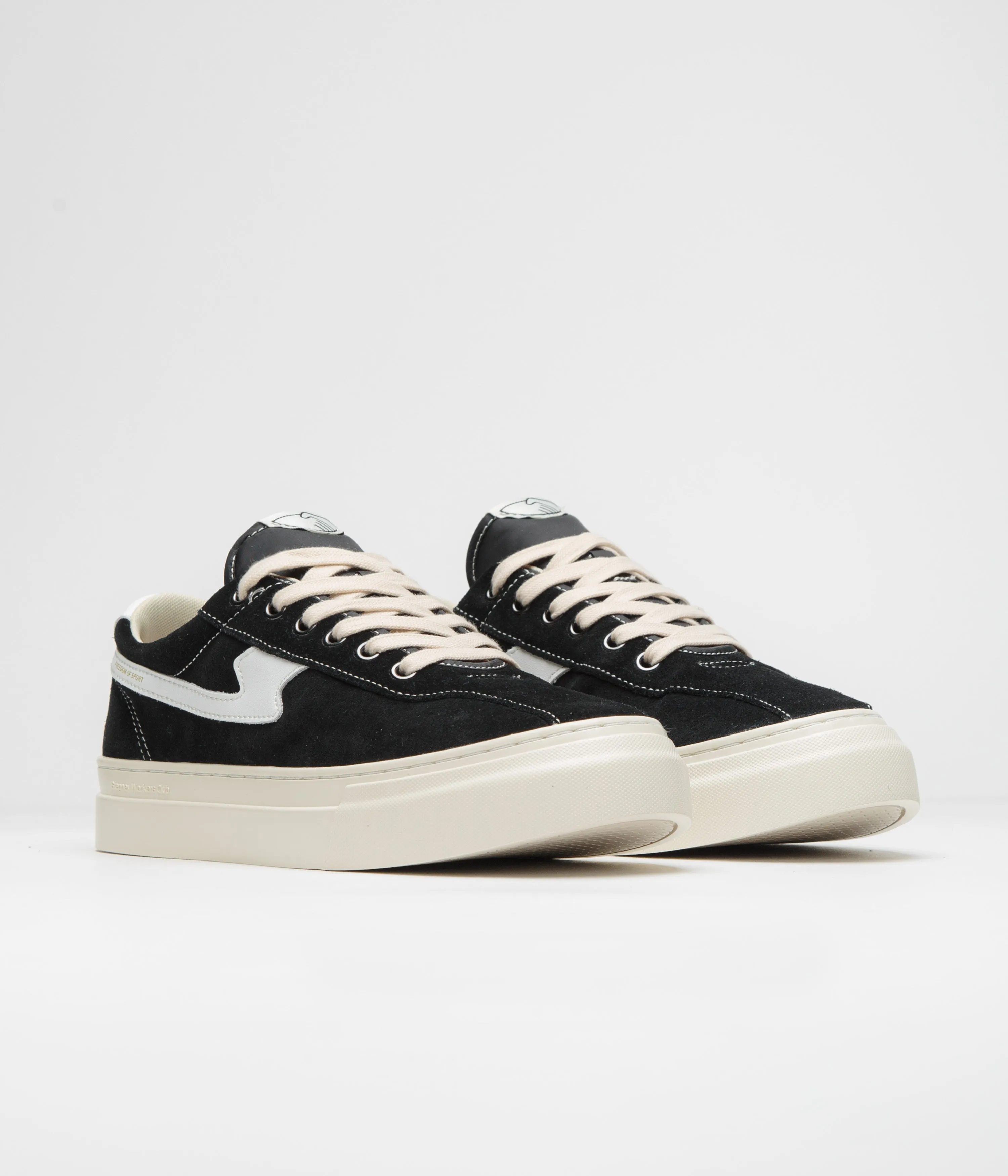 Chaussures Stepney Workers Club Dellow S-Strike Cup - Noir / Blanc Chaussures Stepney Workers Club