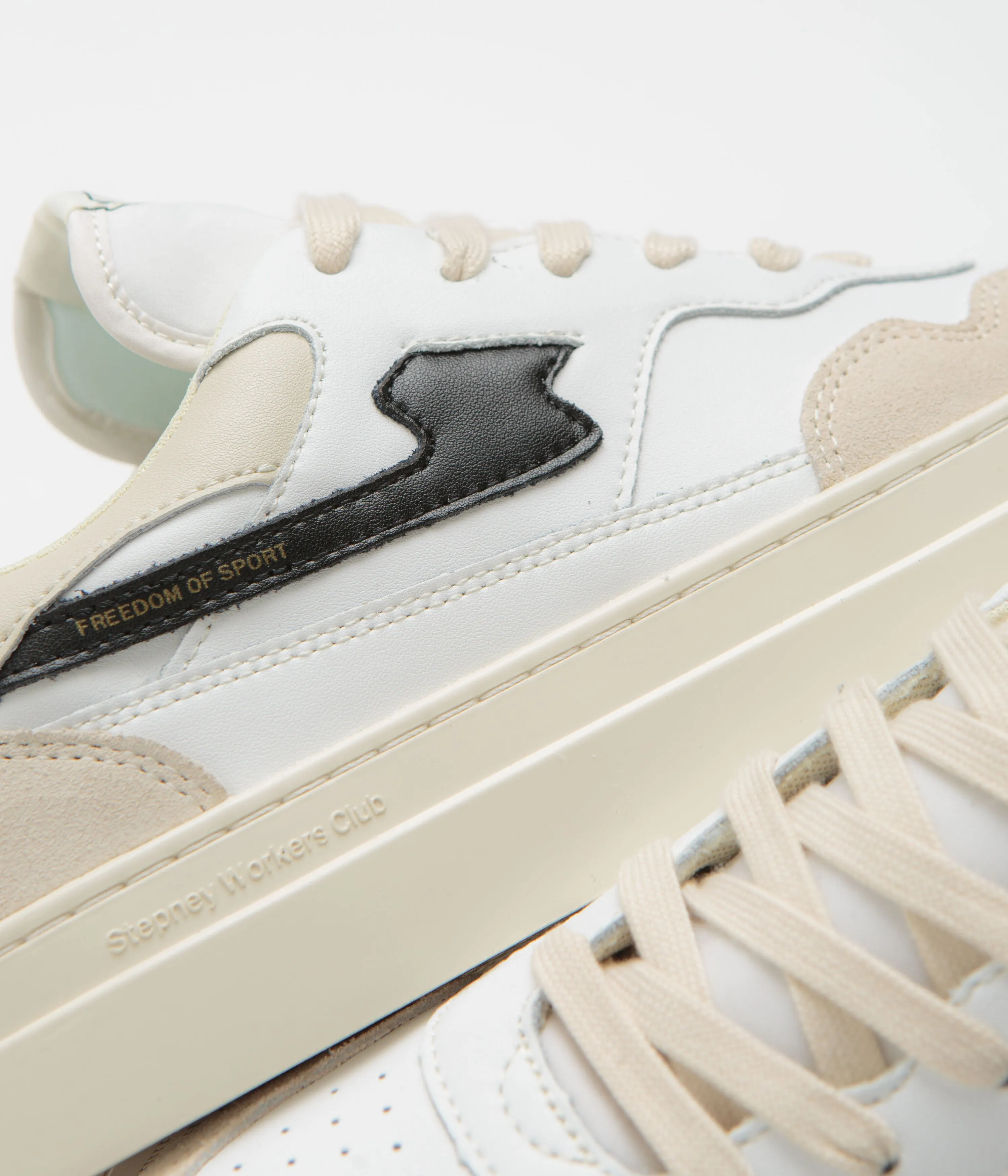 Stepney Workers Club Chaussures en cuir Pearl S-Strike - Chaussures Stepney Workers Club Noir Printemps
