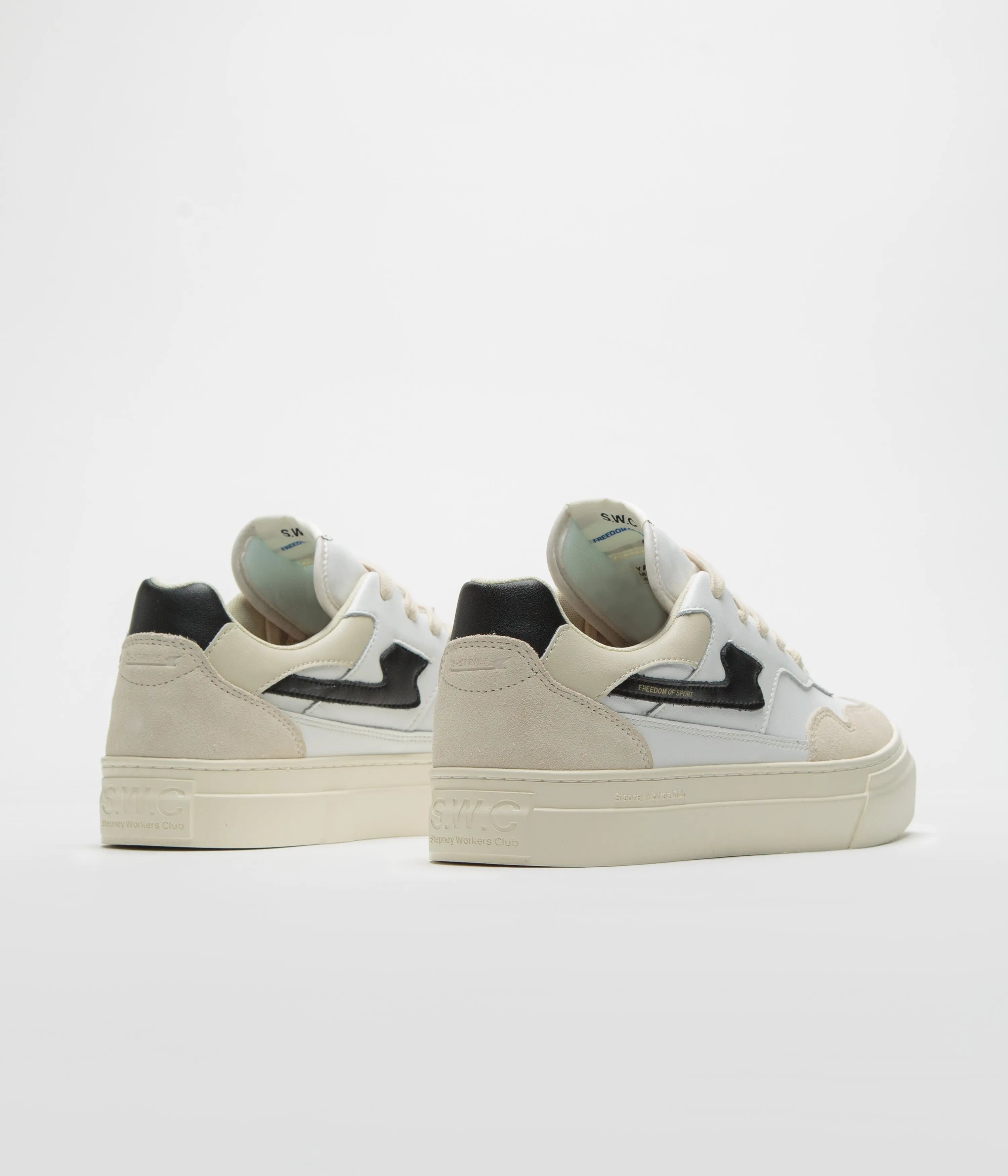 Stepney Workers Club Chaussures en cuir Pearl S-Strike - Chaussures Stepney Workers Club Noir Printemps