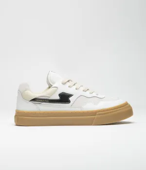 Stepney Workers Club Pearl S-Strike Leather Shoes - White / Gum Stepney Workers Club Shoes