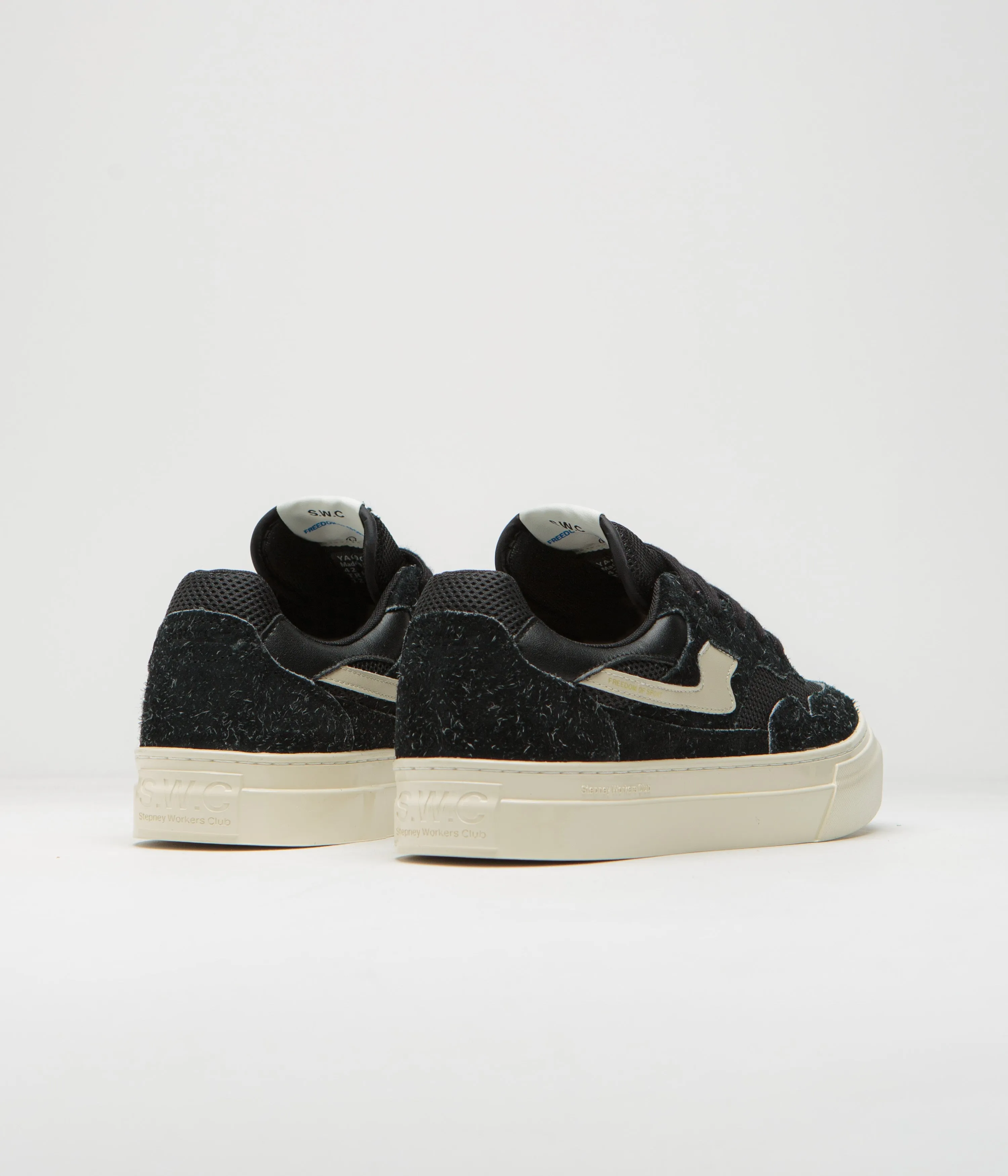 Chaussures Stepney Workers Club Pearl S-Strike en daim brut - Noir Stepney Workers Club