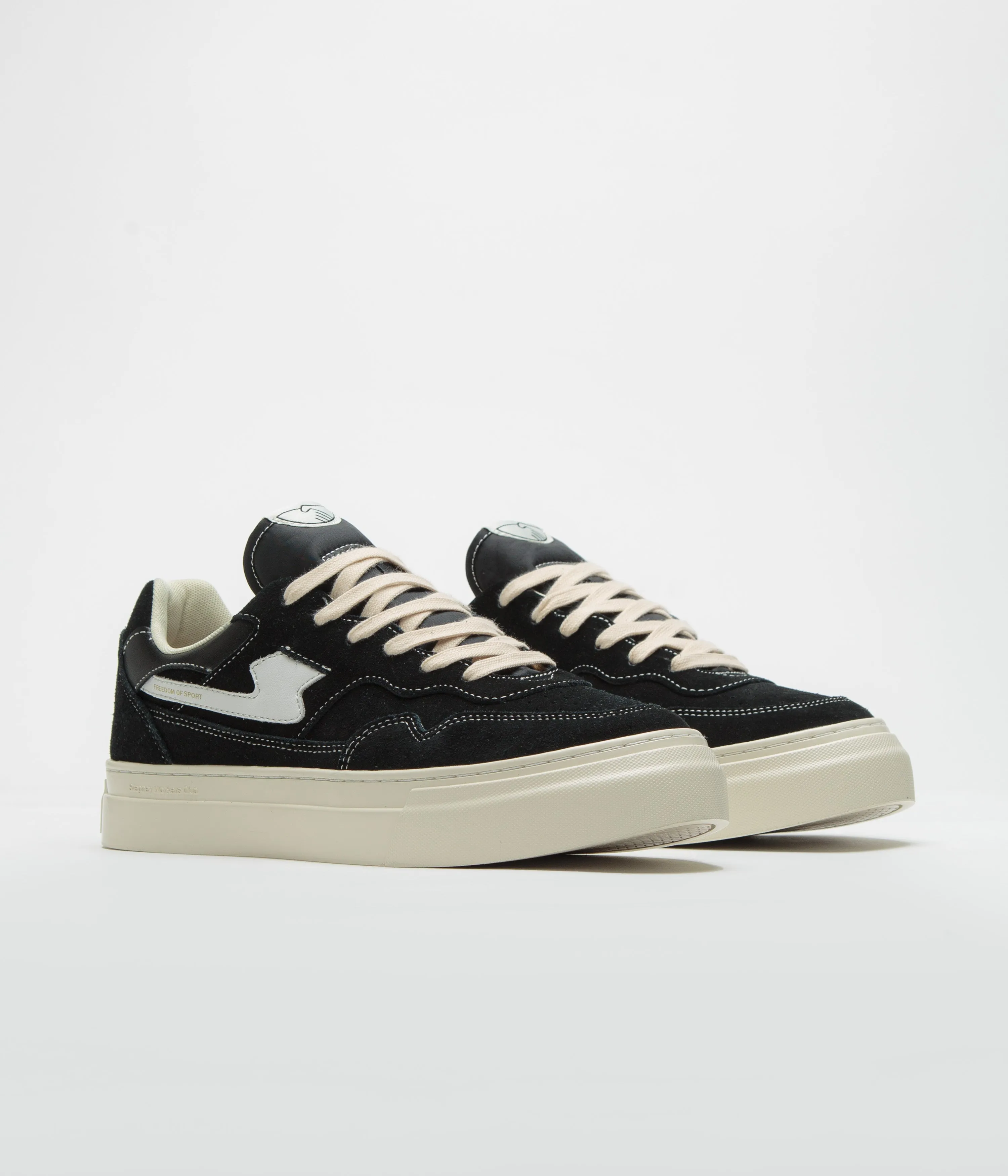 Stepney Workers Club Chaussures en daim Pearl S-Strike - Noir / Blanc Stepney Workers Club