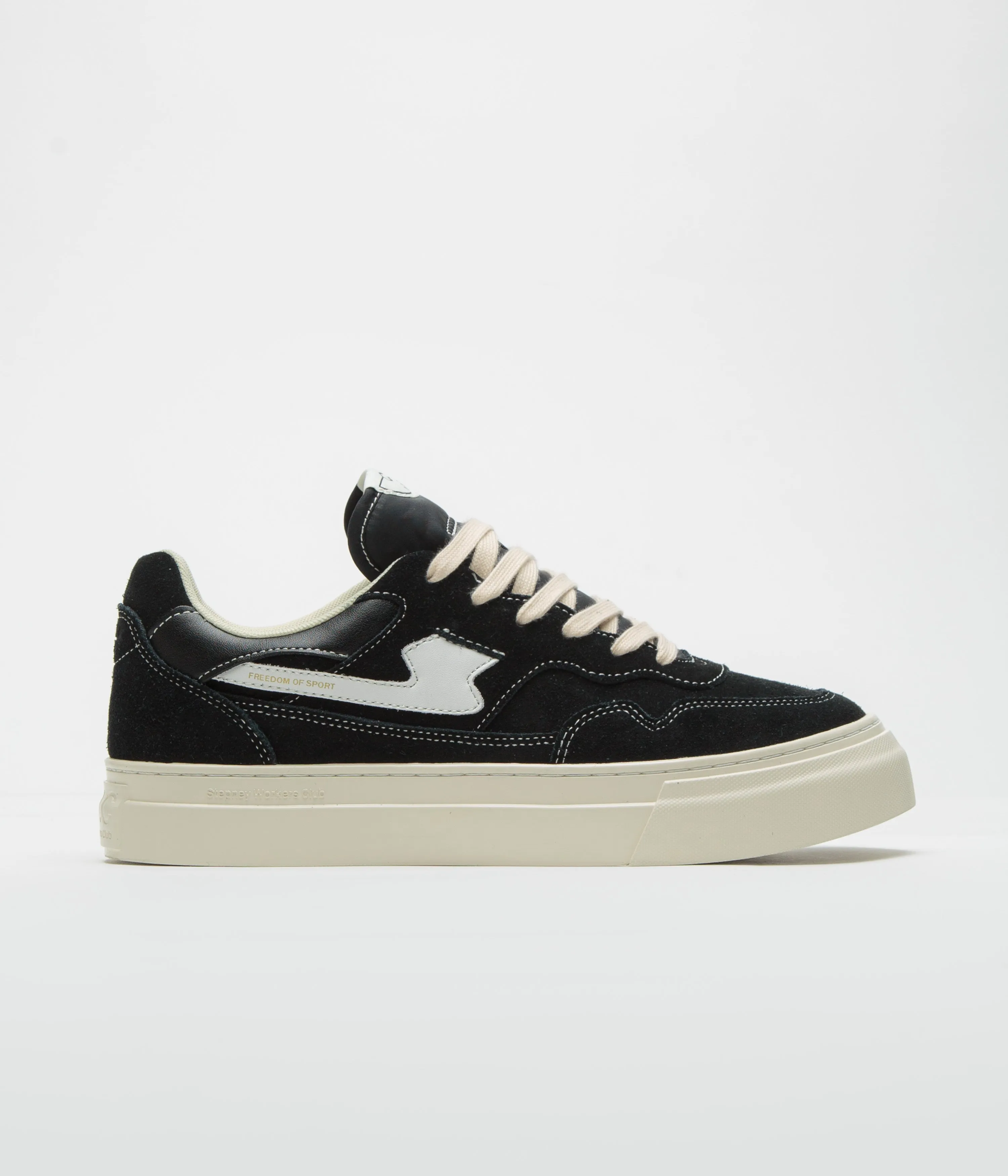 Stepney Workers Club Chaussures en daim Pearl S-Strike - Noir / Blanc Stepney Workers Club