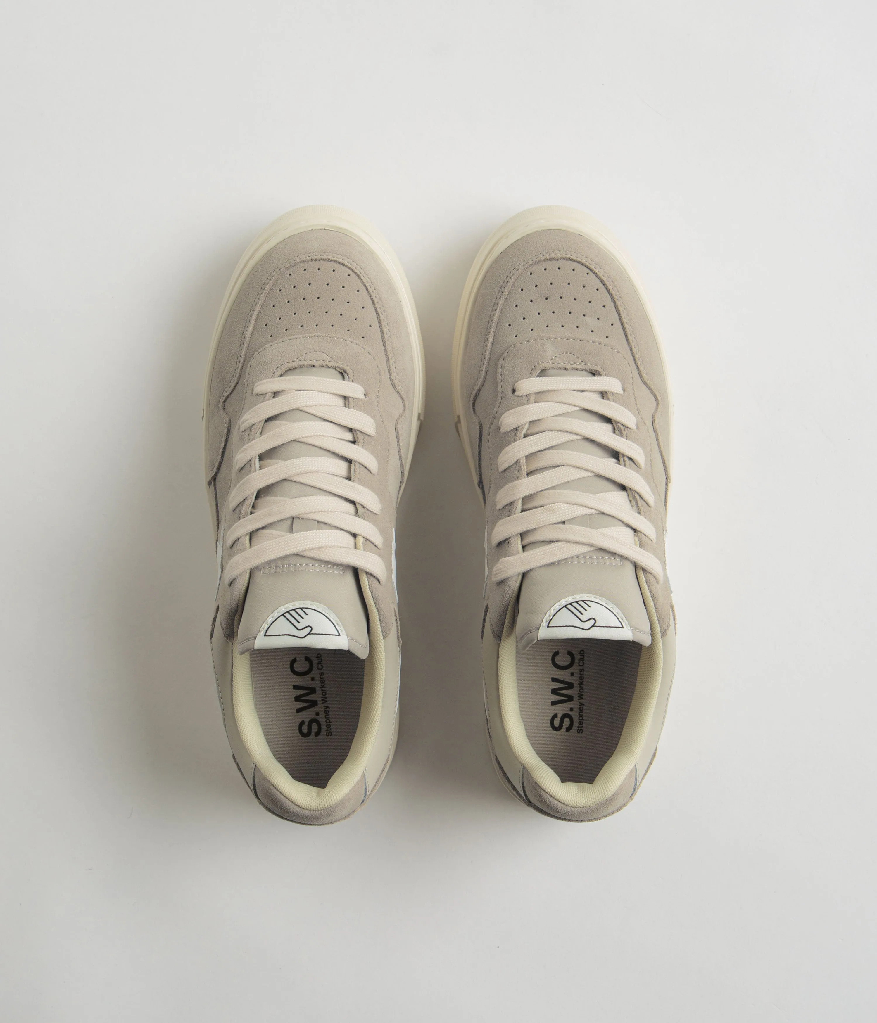 Stepney Workers Club Chaussures en daim Pearl S-Strike - Gris clair / Blanc Stepney Workers Club