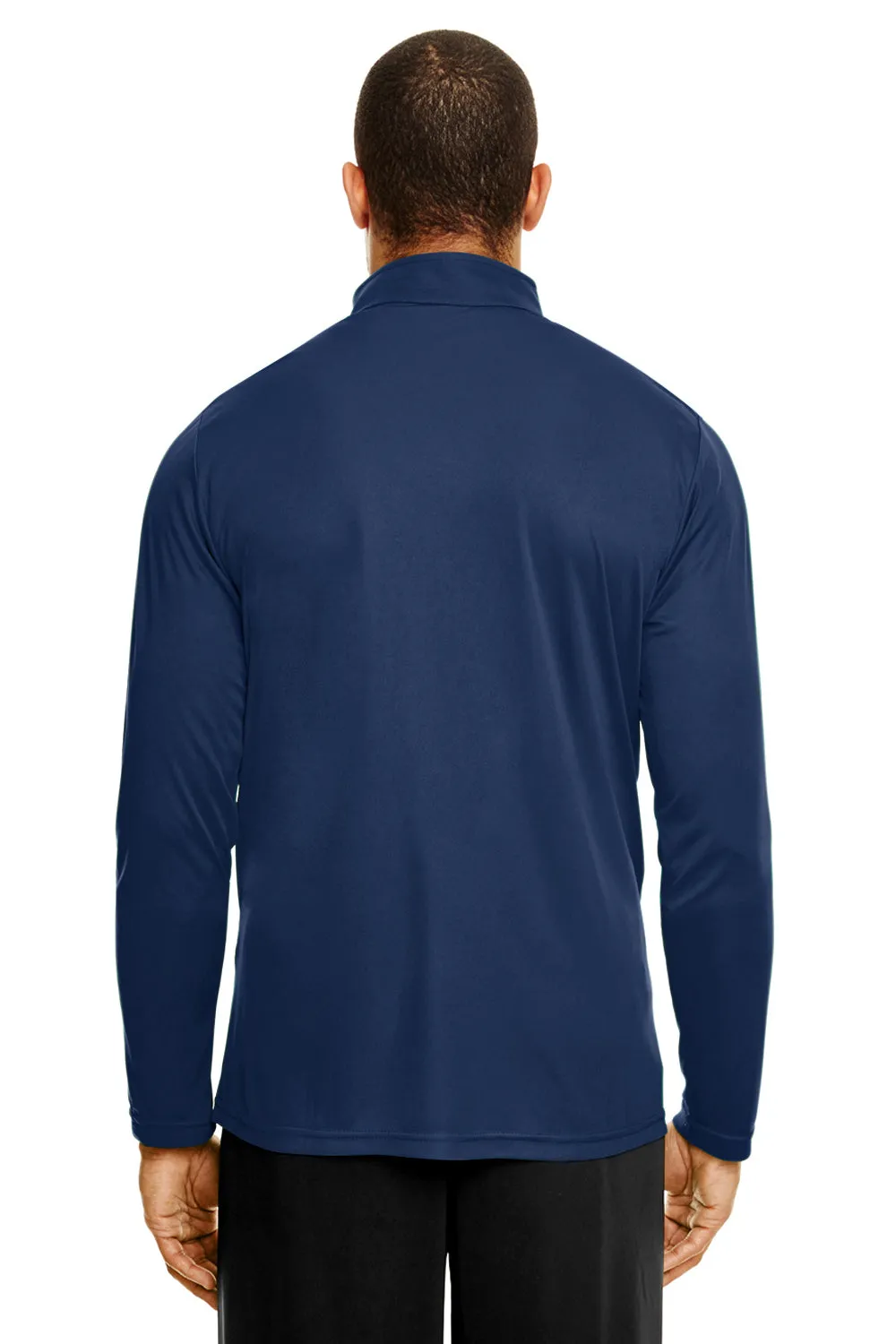 Sweat-shirt Performance 1/4 Zip à évacuation d'humidité Team 365 Mens Zone - Bleu marine foncé