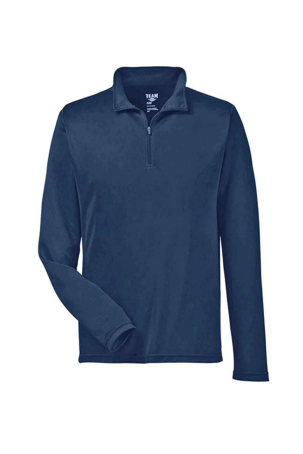 Sweat-shirt Performance 1/4 Zip à évacuation d'humidité Team 365 Mens Zone - Bleu marine foncé