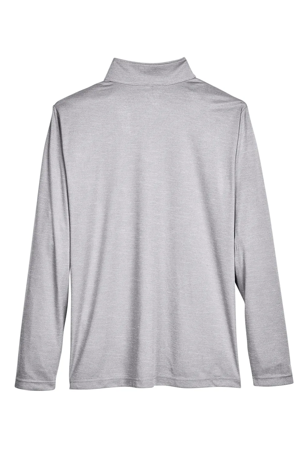 Team 365 Sweat-shirt à Zip 1/4 Homme Zone Sonic Performance Évacuation de l'Humidité - Gris Chiné